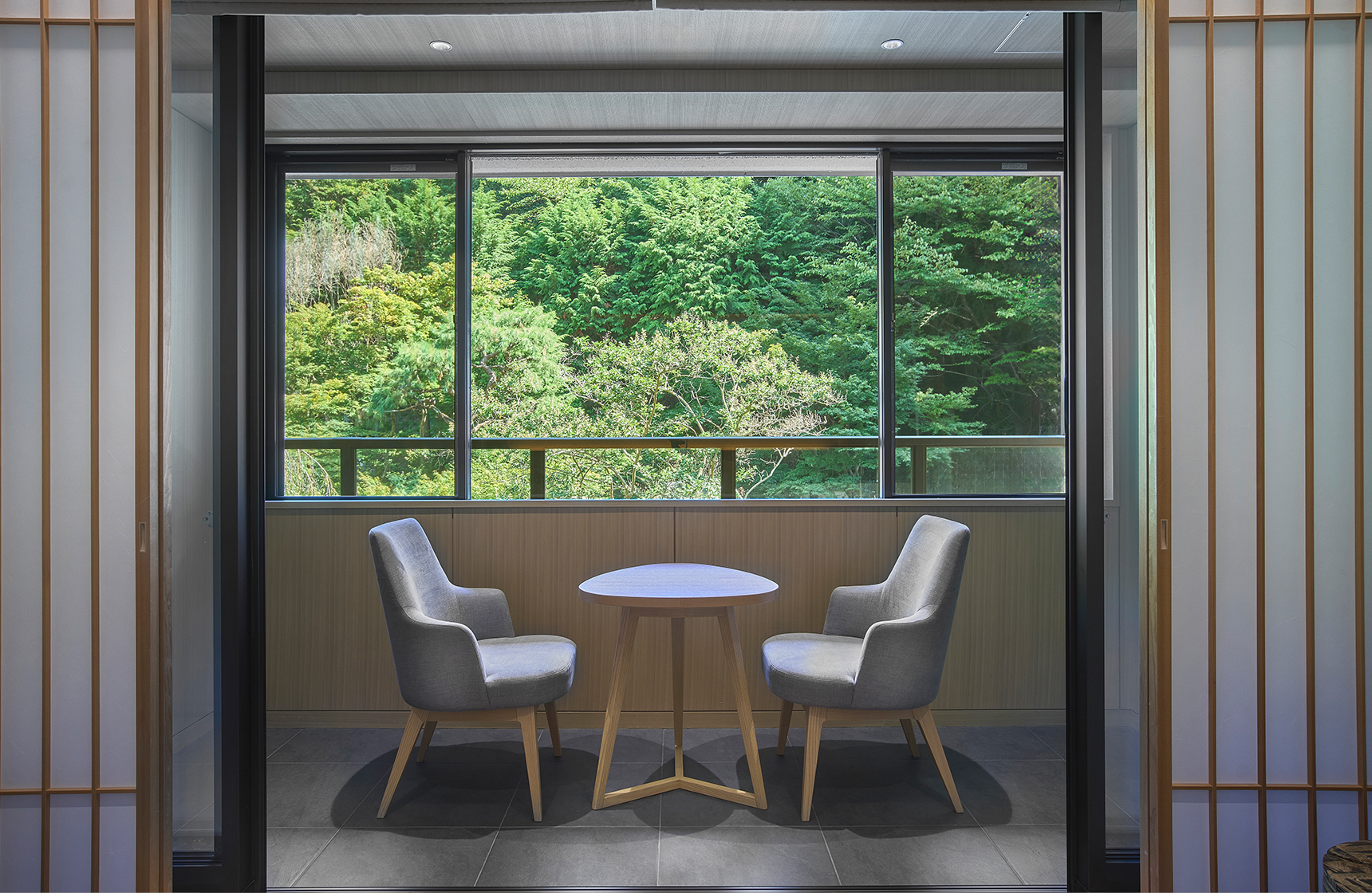 Image of the view from the Executive Suite Twin Room