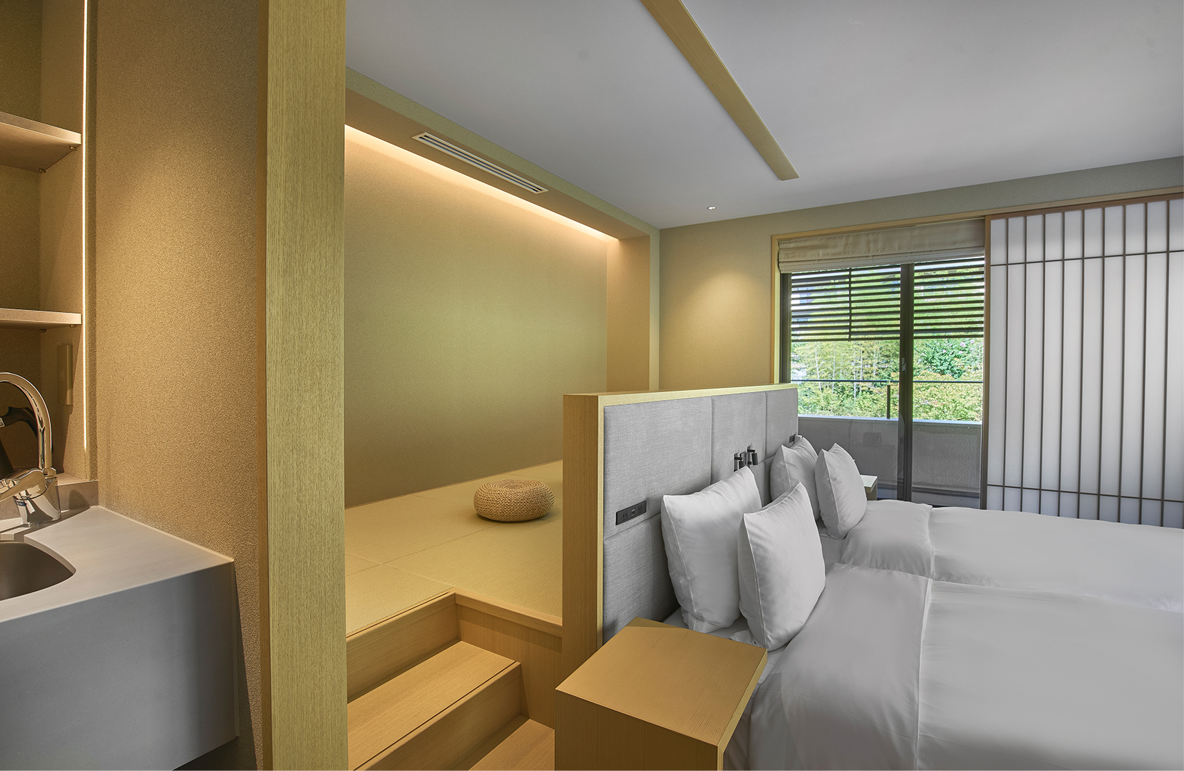 Junior Suite Garden Twin Room Full View